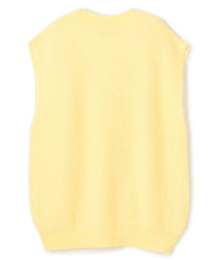 uncrave アルパカファーニット Vネックベスト レモンイエロー