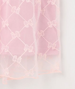 ANY KIDS チュールキャミソール付き ワンピース ピンク