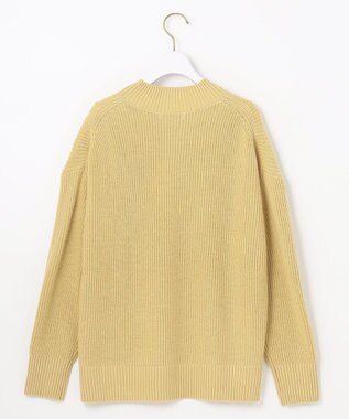 ANY SIS 【洗える】スフレハイネックケーブル ニット ライトイエロー