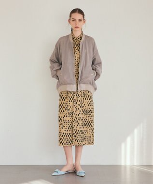 GRACE CONTINENTAL メッシュレイヤードブルゾン カーキ