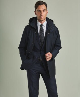 GOTAIRIKU 3シーズン対応【仕事で着用可】ラスタードビー  フーデッドブルゾン_無地(24年モデル) ネイビー系8