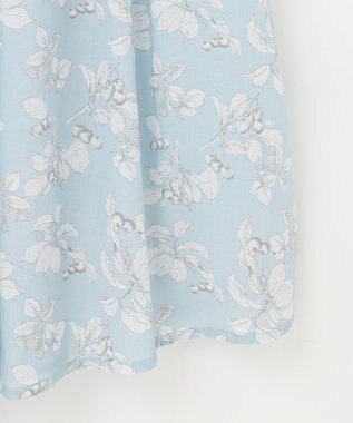 ANY 【手洗い可能】レトロギャザーワンピース サックス