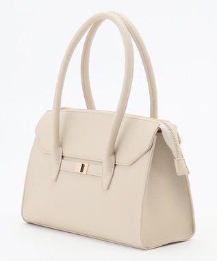 ANY SIS ダブルハンドルトート バッグ ライトベージュ