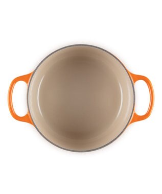 YAMATO テーブル＆キッチン 【ル・クルーゼ】シグニチャー　ココット・ロンド 18cm　オレンジ レッド