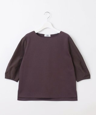 J.PRESS LADIES S TCポンチ ドッキング カットソー パープル系