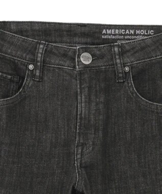 AMERICAN HOLIC テーパードデニム Black