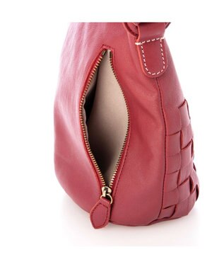 UNBILLION アトランタ ATLANTA / 牛革メッシュバケツショルダー レッド