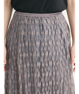 Green Parks ・ＥＬＥＮＣＡＲＥ　ＤＵＥ　レースアシンメトリースカート Charcoal Gray