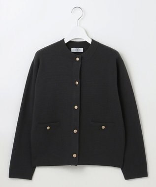 J.PRESS LADIES 【洗える】VIS/PE ROME ニット カーディガン スレート系