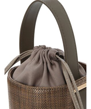 earth music&ecology バケットハンドバッグ Brown