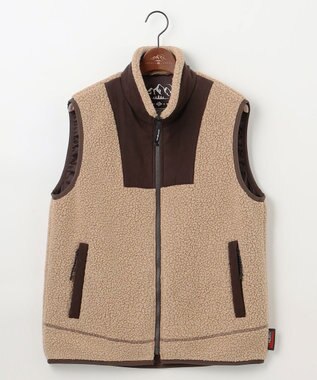 JOSEPH ABBOUD MOUNTAIN 【Eco素材/ライナードッキング対応】ポーラテック ボアフリース ベスト キャメル系