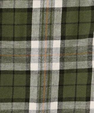 JOSEPH ABBOUD MOUNTAIN 【サスティナブル】オーガニックラフィーチェック シャツ カーキ系4