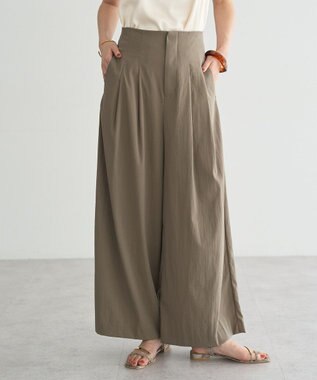 YECCA VECCA ドライタッチストレッチワイドパンツ