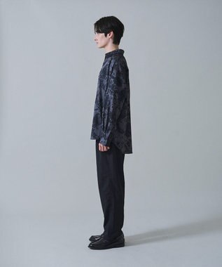 WEGO ベルト付きテーパードスラックス ブラック