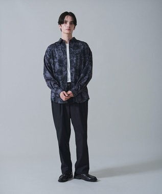 WEGO ベルト付きテーパードスラックス ブラック