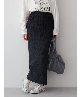 AMERICAN HOLIC フクレジャガードタイトスカート Black