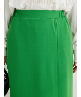 Green Parks カットジョーゼットＩラインスカート Green