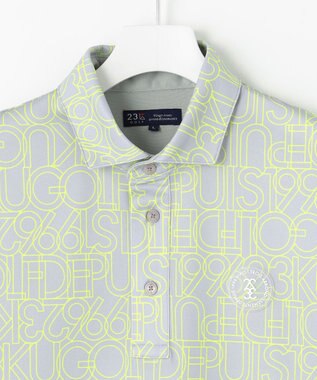 23区GOLF 【MEN】ロゴグラフィック ポロシャツ ライトグレー系5