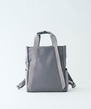 MIYABIYA LAQUOH【撥水加工】ミニマルナイロンリュックサック グレー