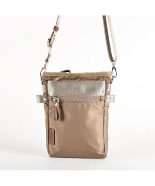 Y'SACCS テープデザインポシェット ベージュ