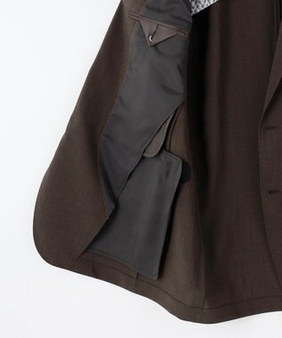 JOSEPH ABBOUD クールビズ【キングサイズ・洗える/軽量/清涼/ストレッチ】ハイツイストドライストレッチ ジャケット ダークブラウン系