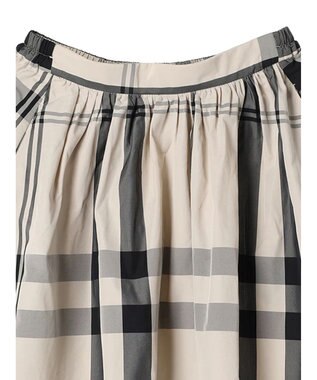 AMERICAN HOLIC チェックメモリーフレアスカート Check Ivory