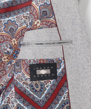 JOSEPH ABBOUD 【キングサイズ・ソフト/JAPANファブリック/LIBERTY柄裏地】ムリネフランネル ジャケット ライトグレー系