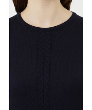 DAKS メリノウールニットワンピース ネイビー