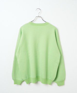 WEGO ウェーブロゴジャガードニットプルオーバー グリーン