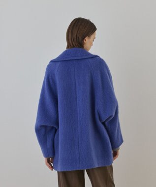 GRACE CONTINENTAL シャギ－ハ－フコ－ト ブルー