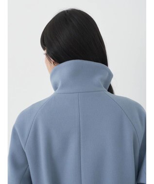 earth music&ecology ２ｗａｙカラーロングコート Blue