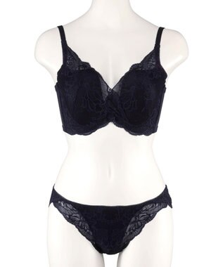 San-ai Resort（三愛水着楽園） 【新レース】カシュクール脇高ブラセット 【northerly】 ブラック