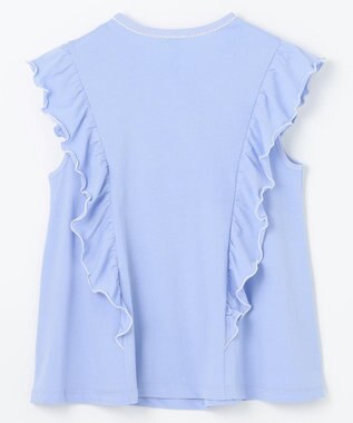 組曲 KIDS 【150-160㎝】フリフリフリル チュニック サックスブルー系