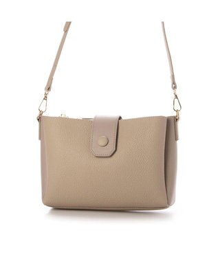 UNBILLION カシュカシュ cachecache / 横型3つ口ショルダーバッグ ベージュ