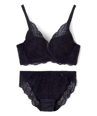 San-ai Resort（三愛水着楽園） 【新レース】カシュクール脇高ブラセット 【northerly】 ブラック