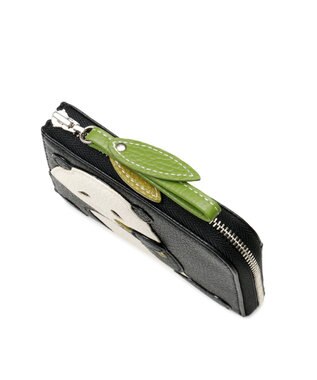 IBIZA アニマーダ　牛革　L字ファスナー財布（パンダ） 黒