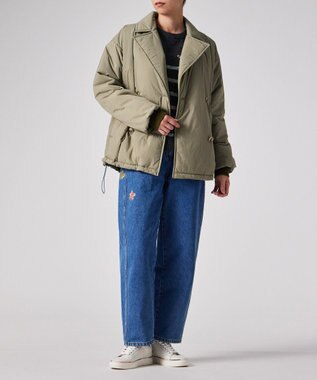 Paul Smith タフタ ショートコート グレイッシュベージュ