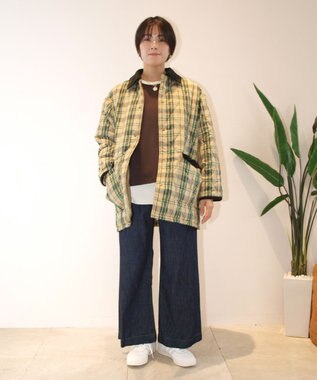 J.PRESS YORK STREET 【WOMEN】チャックキルティング ショートコート ベージュ系3