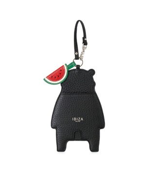 IBIZA 【くまモンコラボ商品】牛革　パスケース 黒