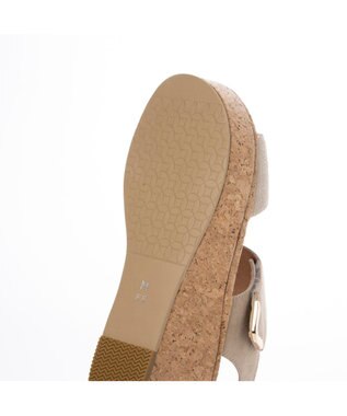 ing <ing>ワンポイントウエッジソールサンダル オークコンビ