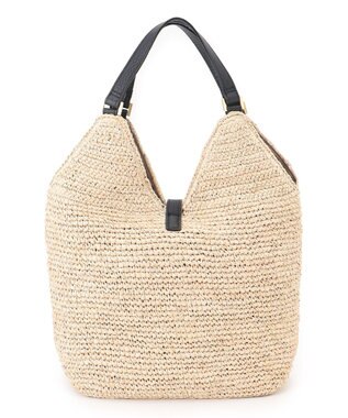 23区 VIOLAd'ORO ラフィア トートバッグ ブラック系