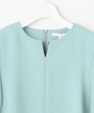 自由区 L 【セットアップ対応・洗える】トリアセダブルクロス ブラウス メンソール系