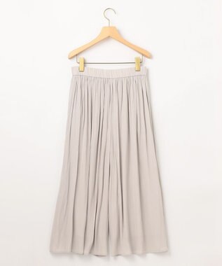 組曲 【新色追加・ウエスト調整可】ギャザーライトデシン パンツ ベージュ系