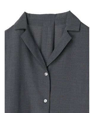 Green Parks 速乾開襟シャツ Charcoal Gray