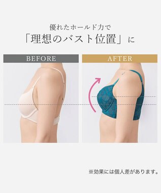 BRADELIS New York 【BRADELIS New York / 育乳補整ブラ・STEP1 集める】ウェンディバックスムーズステップ1ブラ25A1 補正 ブラジャー ティールブルー