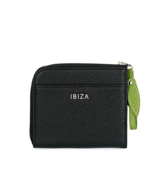 IBIZA アニマーダ　牛革　L字ファスナー財布（パンダ） 黒