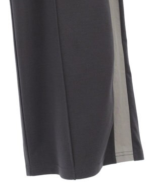 Green Parks サイドラインセンターシム入りスウェットパンツ Charcoal Gray