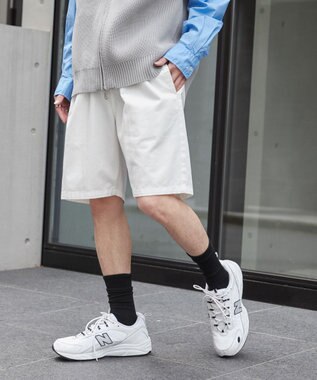 WEGO 【ユニセックス着用ITEM/ウエストゴム】リラックスイージーショーツ ホワイト