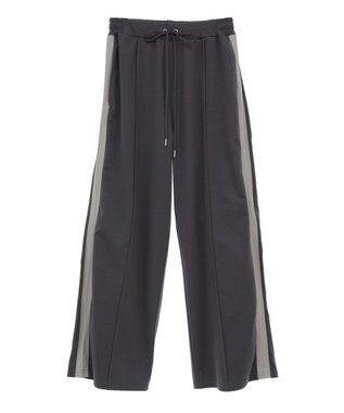 Green Parks サイドラインセンターシム入りスウェットパンツ Charcoal Gray