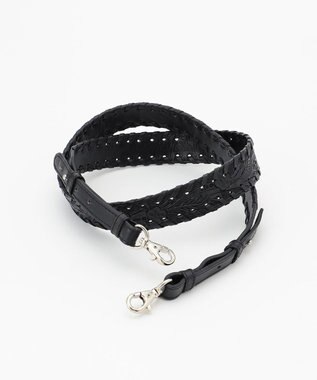 GRACE CONTINENTAL ステッチショルダーストラップ ブラック